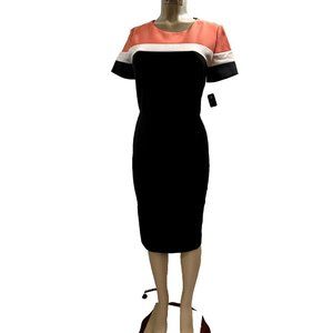 Raoul Pamela Retro Mod Shift black and orange Size 6 # 1400